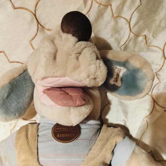 Vintage Wrinkles The Dog Hand Puppet Plush 1981 Ganzbros 16” Stuffed animal - Picture 5 of 9
